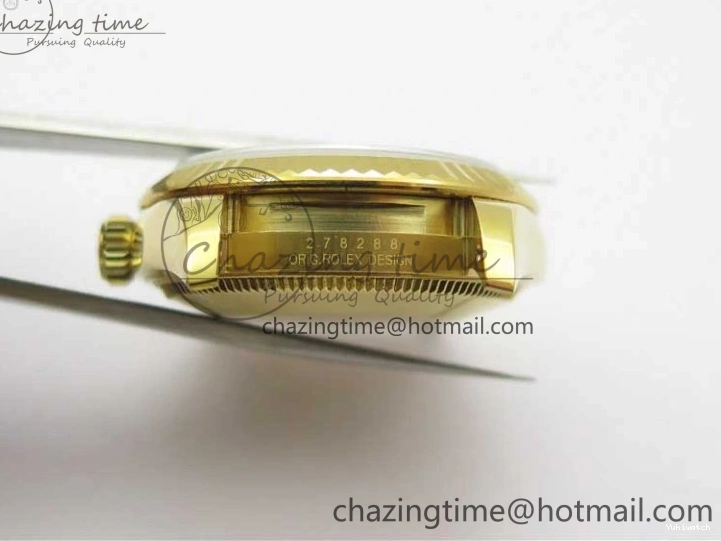 Best 31mm Malachite Bracelet EWF on Dial YG Daydate YG Edition 278288 Green ETA2688 President 0416